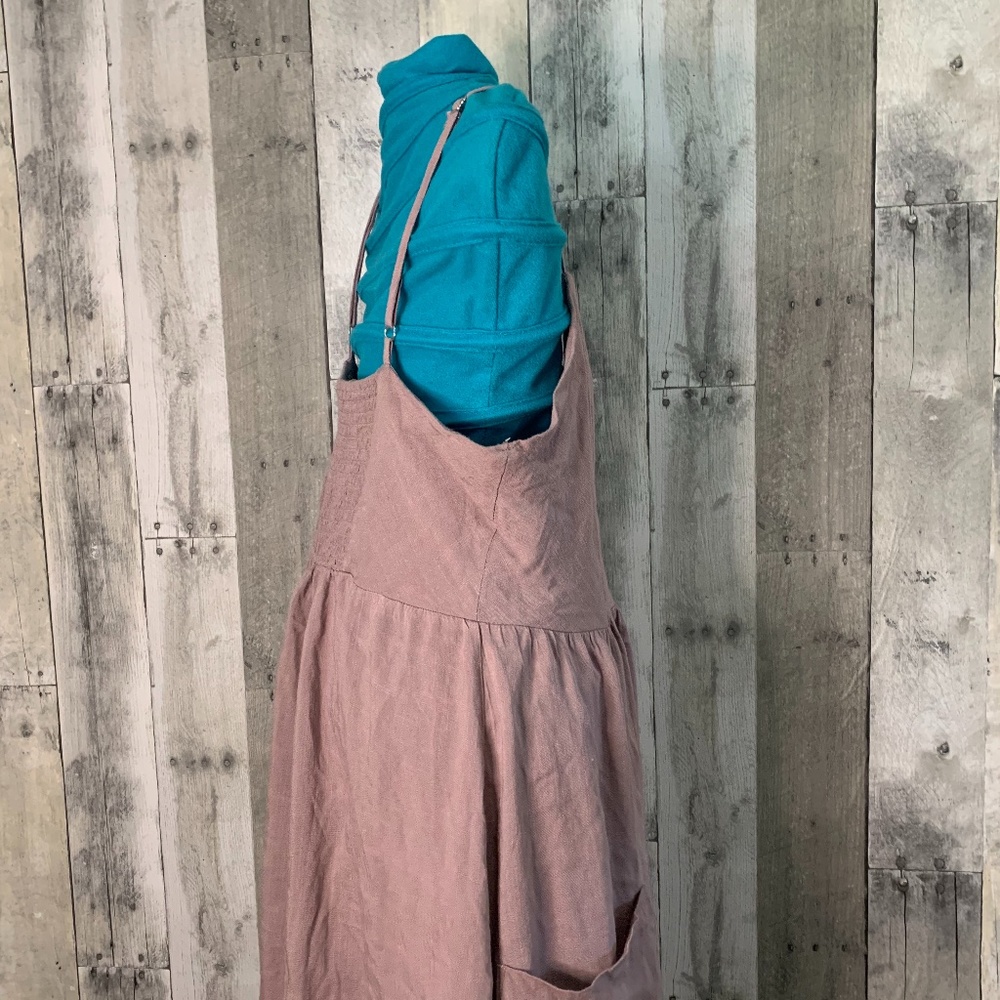 Good Luck Gem Button Front Sleeveless Midi Dress - Picture 7 of 8